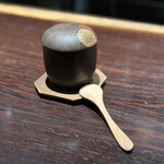 YAKITORI 燃 es - 鳥茶碗蒸し花びらだけのソテーと鳥のビスク