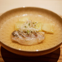 炎水 - ●お椀
                    ぐじ（徳島）、丸茄子のお浸し