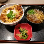 夢庵 - ロースかつ丼と選べる小麺セット￥1,429