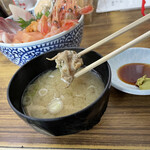 マルトマ食堂 - ホッキ味噌汁にホッキ❣️