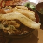 川富士 - 県庁前「川富士」の天丼です♪ボリュームがすごい！