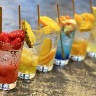 Enjoy "Fruit Chuhai (Shochu cocktail)" made with fruits and liqueurs from all over Japan♪