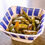 Grilled edamame