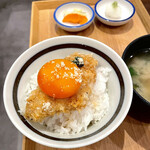 トーキョーアジフライ - アジフライ卵黄醤油漬け丼　