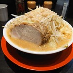 麺屋 いさぎ - らーめん(並盛、ニンニク、アブラ)