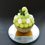 銀座 福禄寿 - 期間限定 丸ごとメロンのかき氷