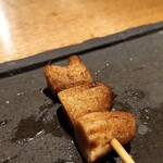 焼鳥 市松 - 椎茸の軸