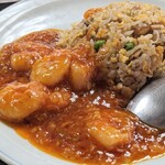 壽門飯店 - エビチリチャーハン1050円