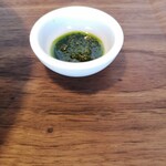 鶏×麦 らら - バジルソースを添えてます!