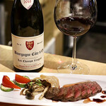 波へい - ランプステーキとワイン