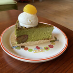 Cake&cafe aurinko - 抹茶と栗、和テイストなチーズケーキは、バリ旨(#^.^#)