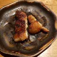 焼鳥 市松 - 皮つきせせり。