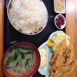 Kasaya Shokudou - 鯵フライ定食