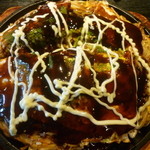 天照 - アマテラス焼き（ソバダブルトッピング）マヨネーズをかけました