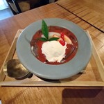 喫茶テソロ - イチゴあんみつ(白あん)