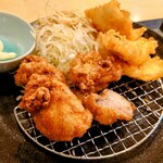 Tempura Jyuuwari Soba Shinjirou - モモとムネが3切れずつでボリューミー