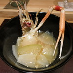 神保町 傳 - 25年8月　和風ブイヤベース　海老、冬瓜　トマト・鱧出汁