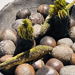 ラ・ヴァガボンド - 稚鮎とタラの芽のベニエ