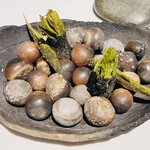 ラ・ヴァガボンド - 稚鮎とタラの芽のベニエ