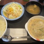 松屋 - ホワイトソースハンバーグ定食