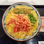 丸亀製麺 - 紅生姜玉子あんかけなみ(580円)です。