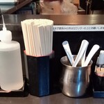 油そば　一二三 - ｶｳﾝﾀｰｾｯﾄ