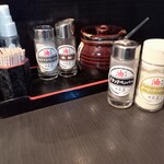 油そば　一二三 - ｶｳﾝﾀｰｾｯﾄ