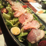 焼き鳥 あつぽん - たぶん鴨肉のカルパッチョ