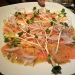 焼き鳥 あつぽん - サーモンのカルパッチョ