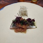 馳走西健一 - 活き締め鯵