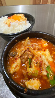 Korean izakaya jan - 牛すじ 純豆腐ランチ
