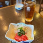 岩城屋 - 刺身 地魚マグロ中落盛り合わせ