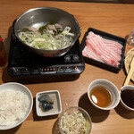 Kurobuta Shabu Shabu Shimadu - 黒豚バラ肉しゃぶしゃぶセット