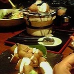 北の味紀行と地酒 北海道 - 肉厚椎茸の網焼き(≧▽≦)