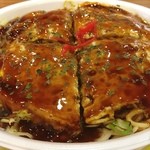 びんご屋台村 - ソースけた物が欲しくて暑いのについつい（笑）
「オコヤキ」700円
