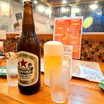 奈良の酒蔵全部呑み うまっしゅ - サッポロ赤星＆生ビール