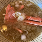 芝蔵 - 料理写真:プラス100円蟹汁