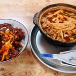 岩正 - みそ煮込みうどん＋味噌カツ丼（小）