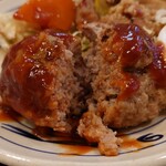 うまいっ処 後とう  - ハンバーグ 断面