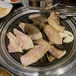 韓国料理 ハモニ食堂 - サムギョプサル2人前