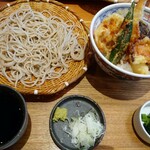 石楽 - 天丼と 蕎麦 1650円