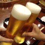 滋味 康月 - '12/08 ビールで乾杯♪