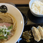 らぁ麺 GEKKA - ランチセット（醤油）