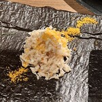 焼肉あきら - 白センマイのカラスミ和え