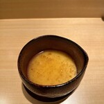 鮨てんび - 梅と茶碗蒸し