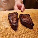 銀座 稲葉 - 和牛シャトーブリアンの付け焼き