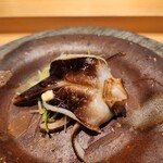 銀座 稲葉 - トリ貝の炙り バターで