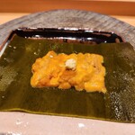 銀座 稲葉 - 淡路の赤雲丹