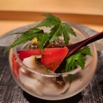 銀座 稲葉 - トマトが甘くて美味しい