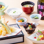 日本料理 楠 - 天麩羅・お刺身御膳